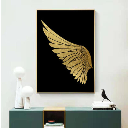 Golden Wings Canvas Art