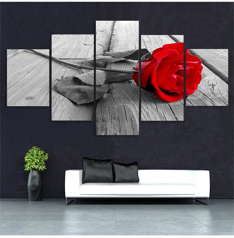 Red Rose Canvas Art