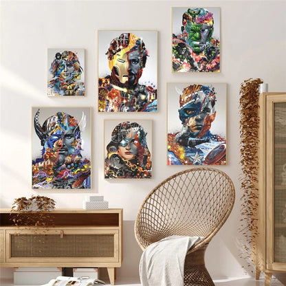 Cool Superhero Canvas Art