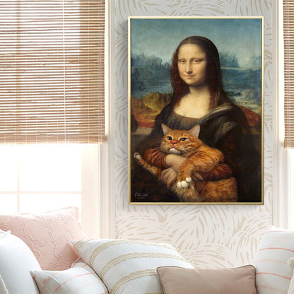 Mona Lisa Funny Painting Canvas Art