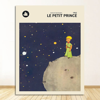 Le Petit Prince / The Little Prince Book Cover Canvas Art