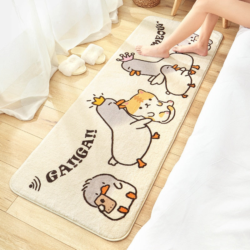 Cartoon Rainbow Animal Rug