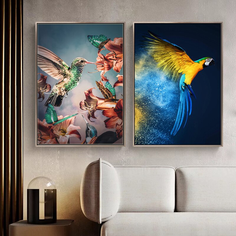 Graceful Birds Canvas Art