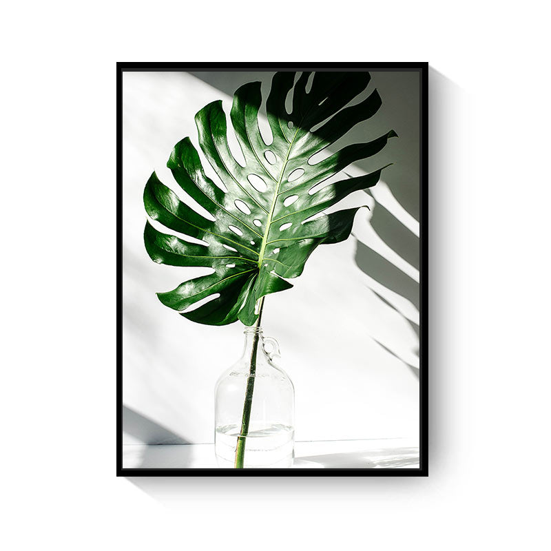 Green Leaf Quotes Canvas Art