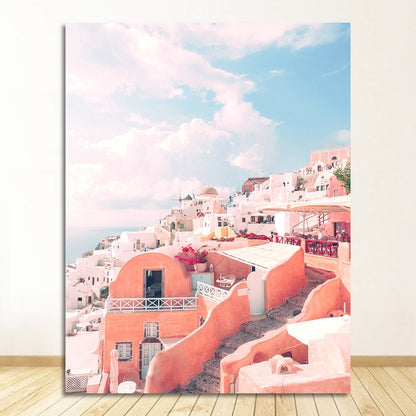 Santorini Wall Art Canvas