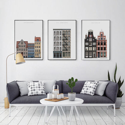 Cities Architectural Style Canvas Art