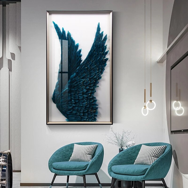 Blue Wings Canvas Art