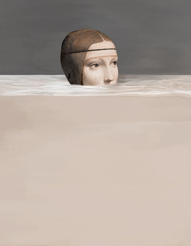 Submerged Paintings Spoof Canvas Art