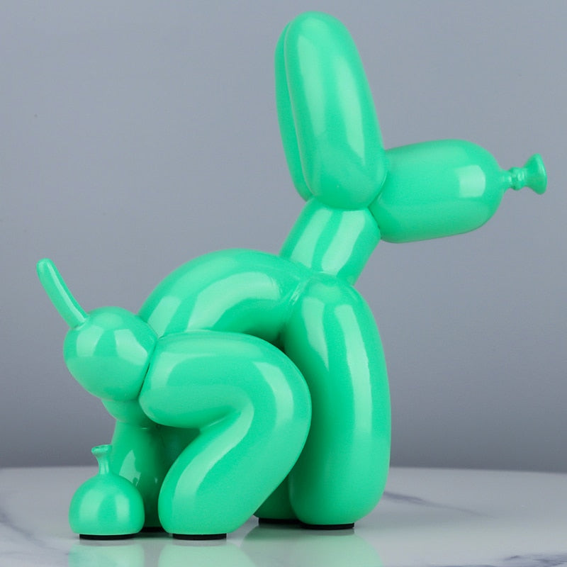 Poop Balloon Dog Statue