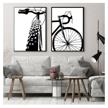 Black & White Bicycle Canvas Art