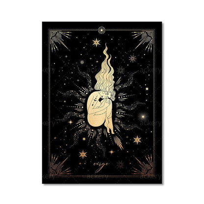 Twelve Constellation Astrology Canvas Art