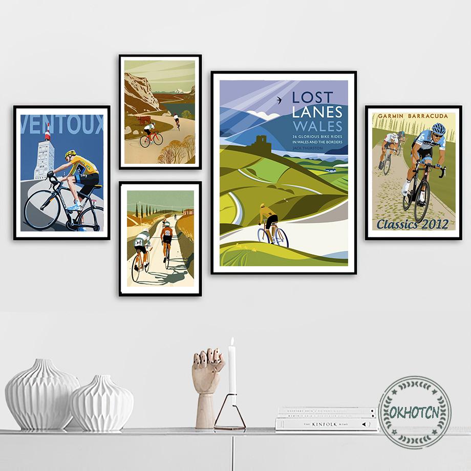 Cycling Race Tour Canvas Art