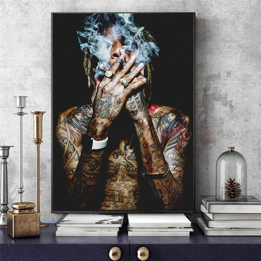 Wiz Khalifa Rapper Canvas Art