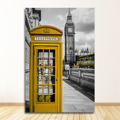 London Paris City Landscape Canvas Art