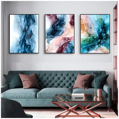 Abstract Cloud Canvas Art