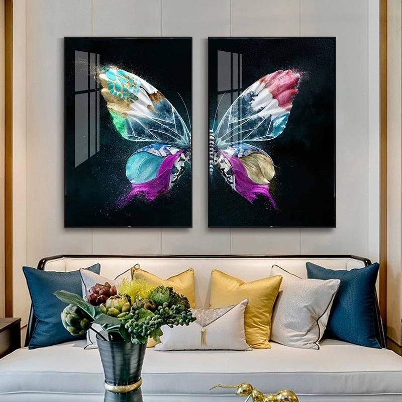 Colorful Butterfly Canvas Art