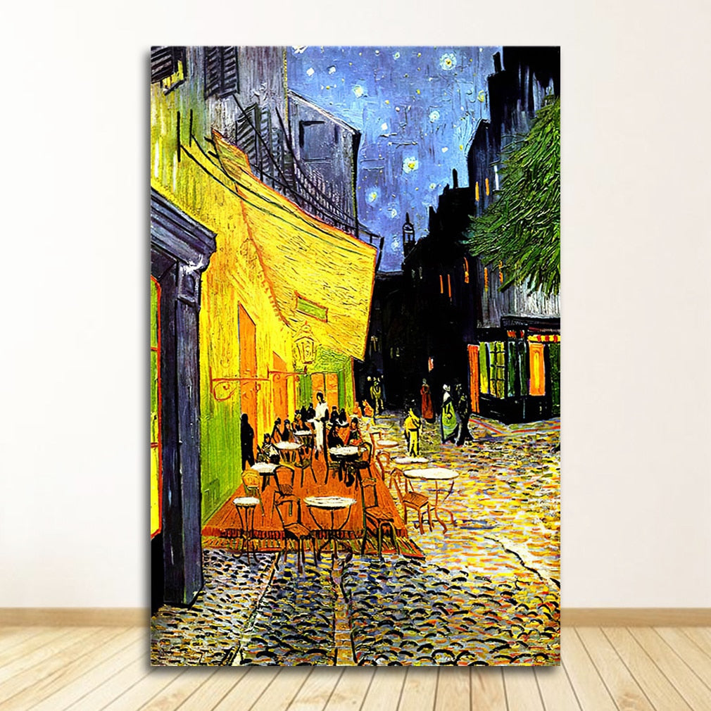 Cafe Terrace At Night by Van Gogh Canvas Art