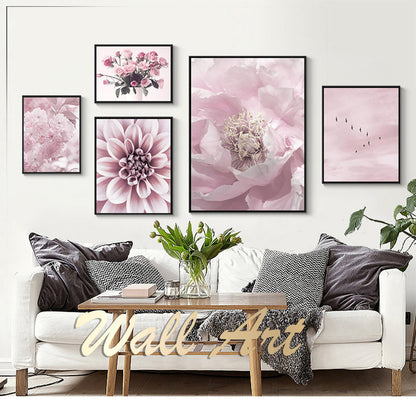 Pink Flower Canvas Art