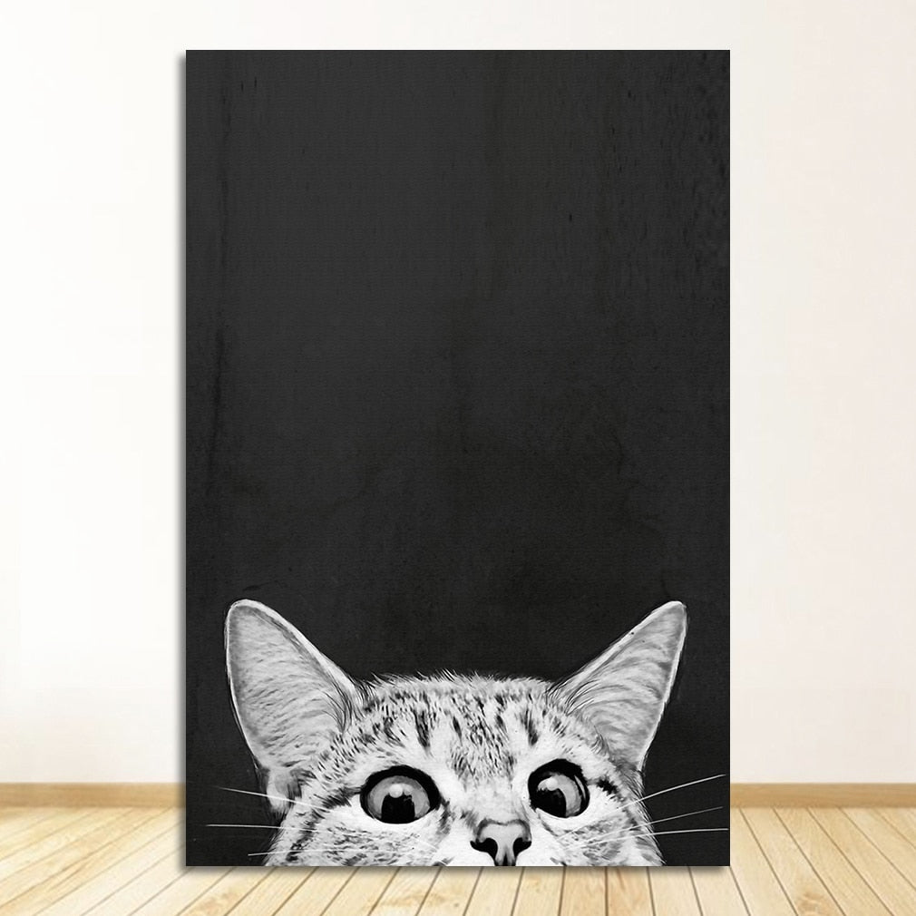 Cute Cat Canvas Art