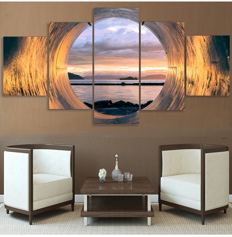 Sunset Ocean View Canvas Art