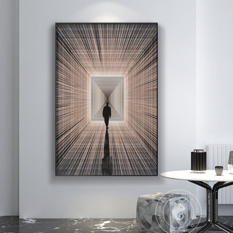 White Corridor Canvas Art