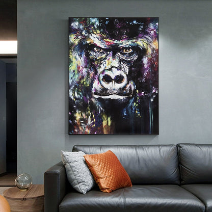 Orangutan Street Graffiti Canvas Art