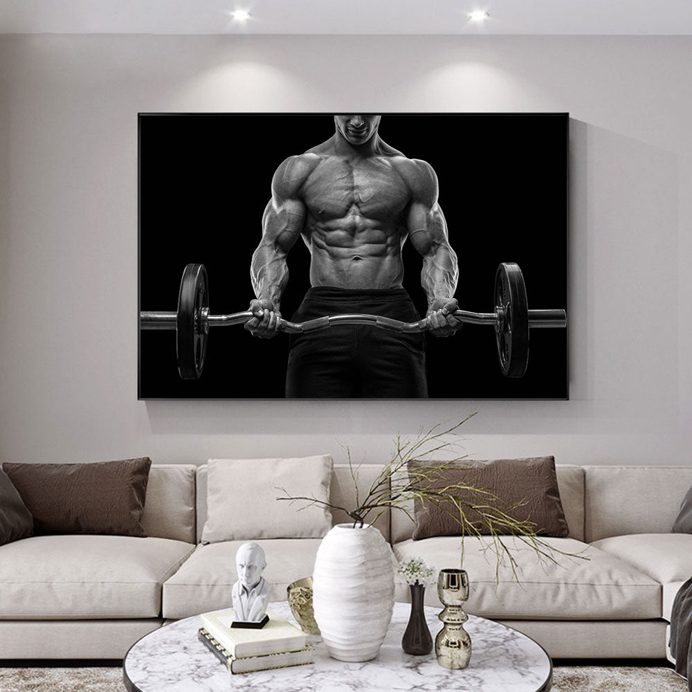 Muscle Fitness Workout Canvas Art