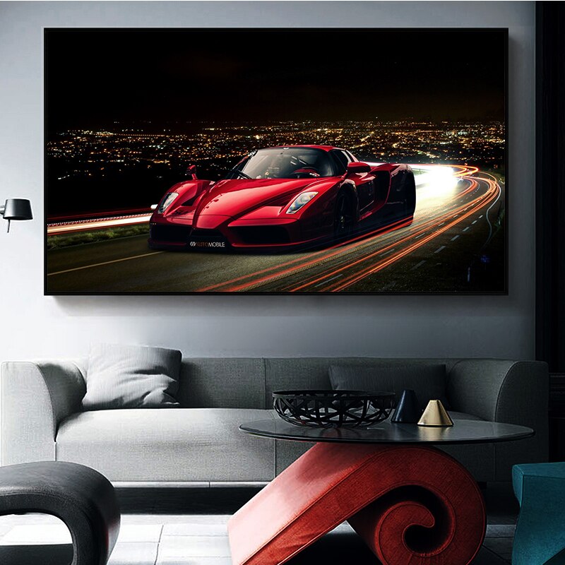 Cool Super Sports Racing Car Canvas Art