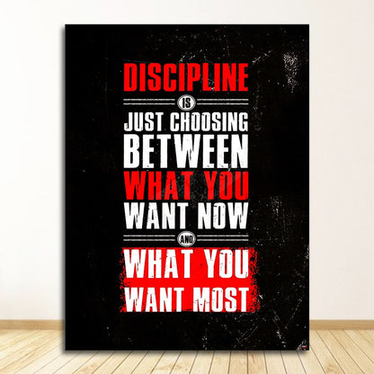 Muscle Bodybuilding Fitness Motivational Quotes Art Canvas