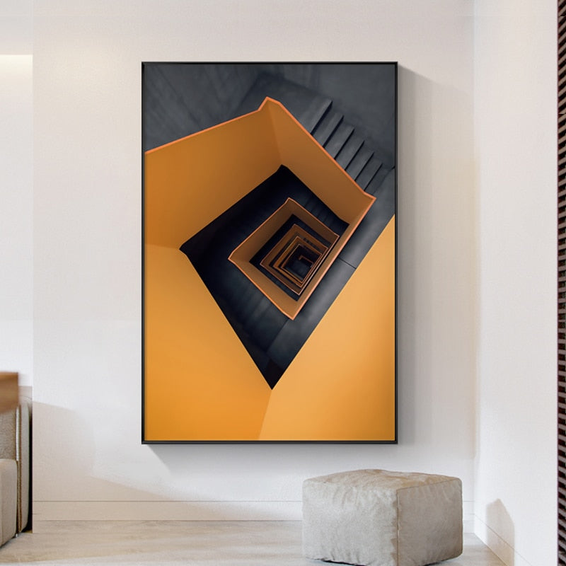 Wall Lighting Visual Building Canvas Art