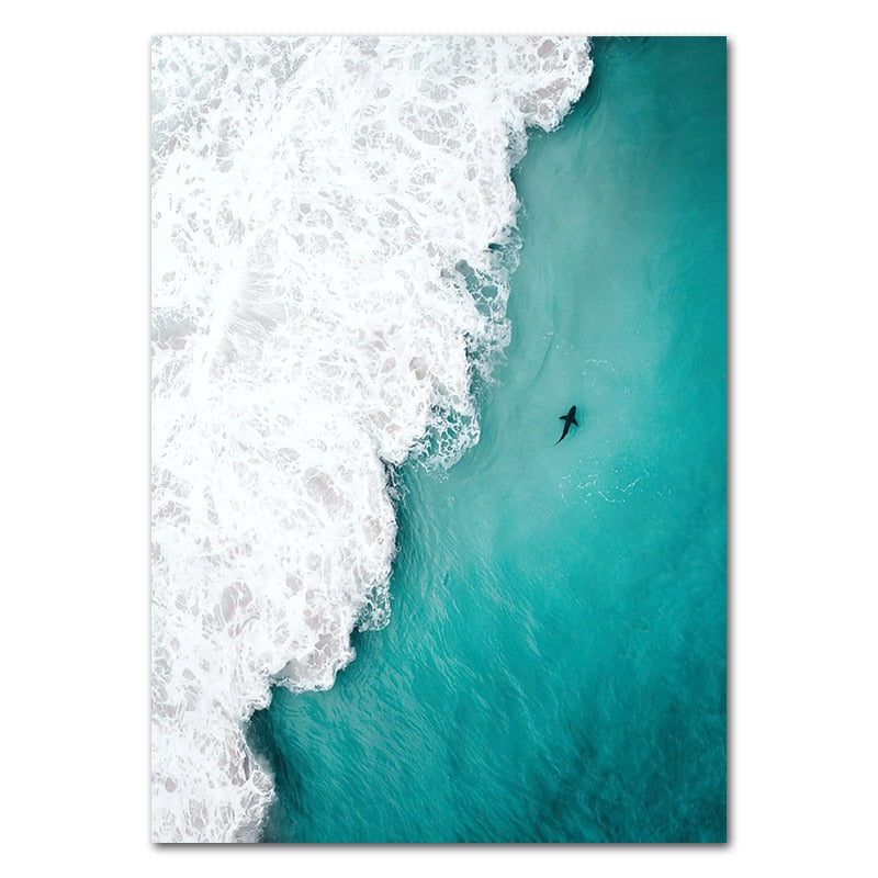 Whale Dolphin Canvas Art