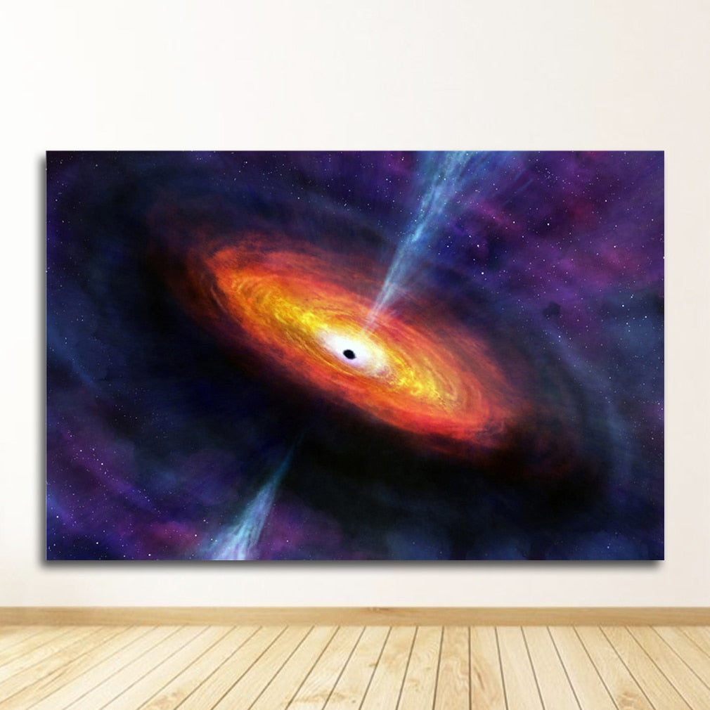 Meteorite Earth Galaxy Universe Wall Art Canvas