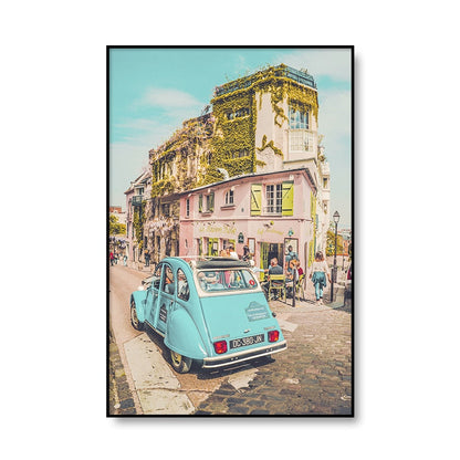 Travel City Paris Landscape Canvas Art