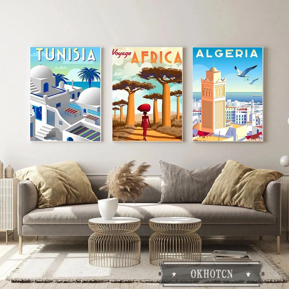 Travel Cities Poster Canvas Art