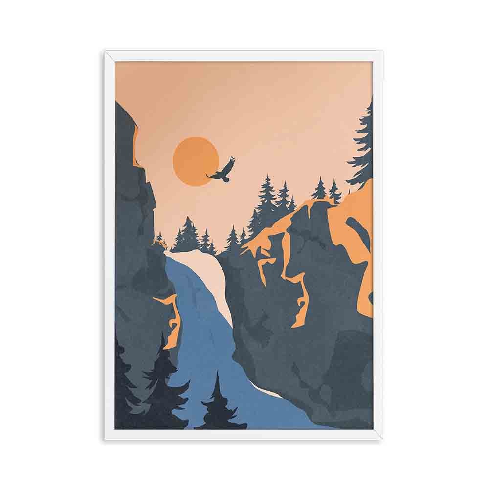 National Park Illustration Canvas Art