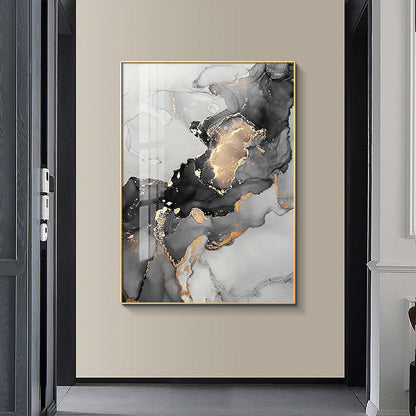 Gold Black Marble Canvas Art