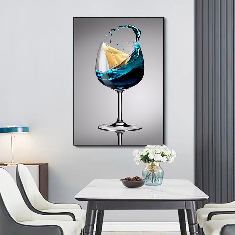 Overflowing Goblet Sailing Canvas Art