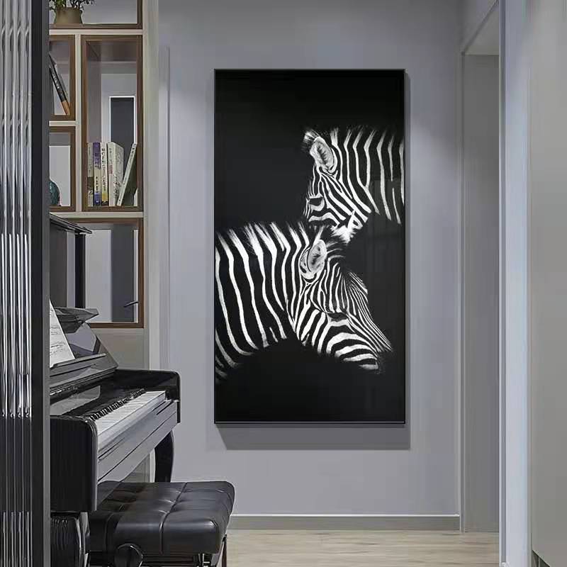 Black and White Zebra Canvas Art