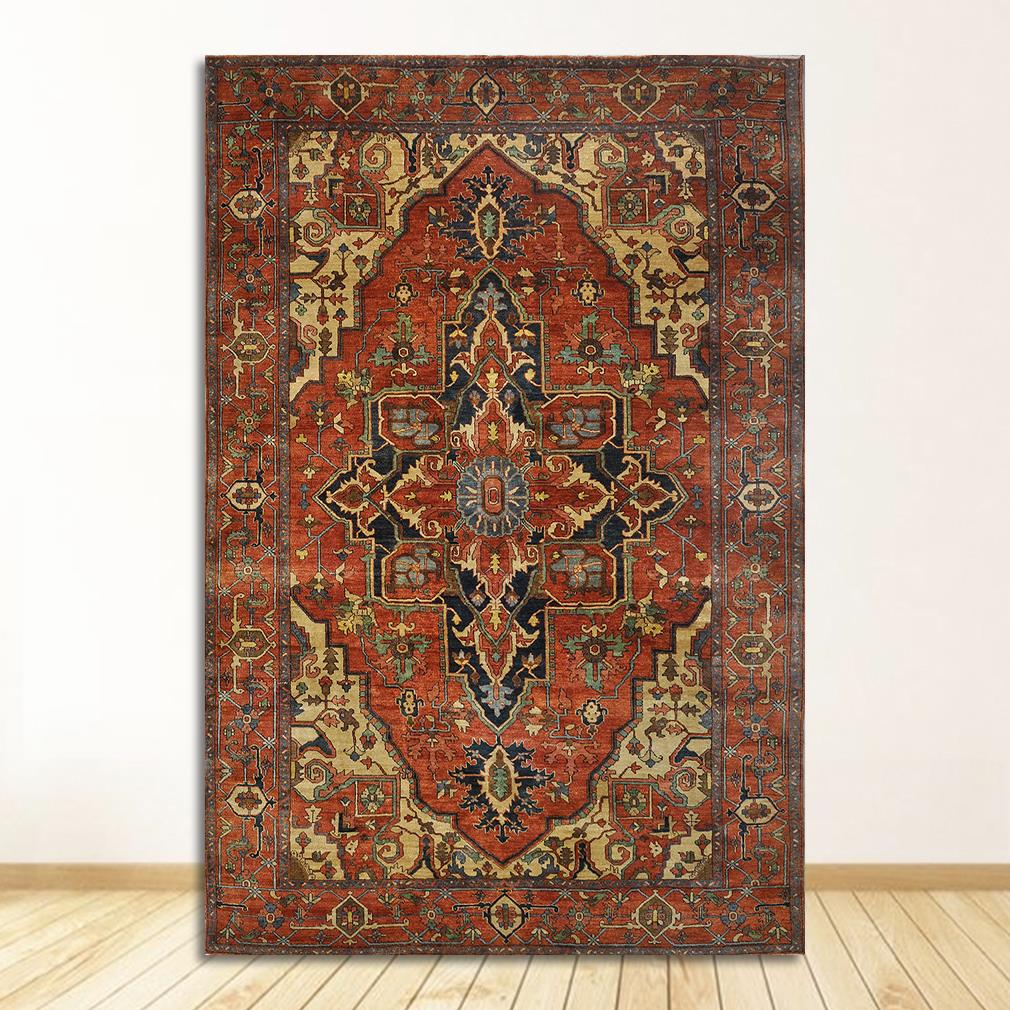 Antique Persian Carpet Retro Wall Art Canvas