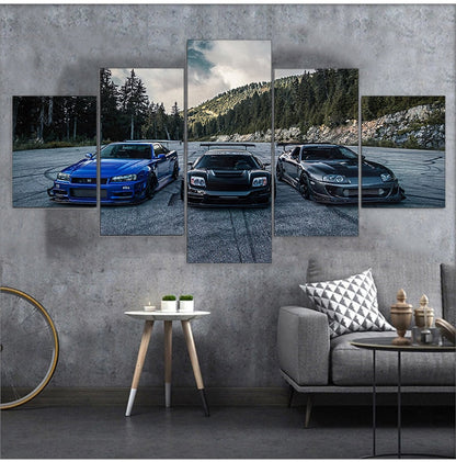 JDM Supra Nissan Skyline NSX Car Canvas Wall Art