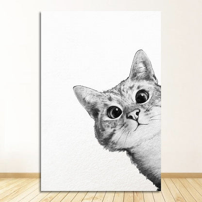 Cute Cat Canvas Art