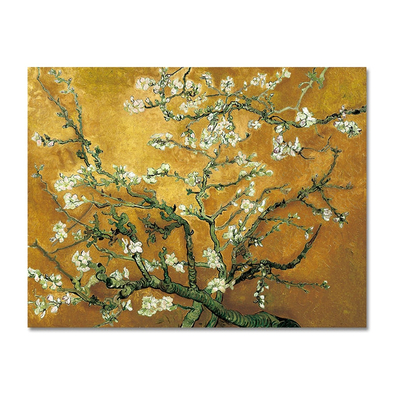 Vincent Van Gogh Blossoming Almond Tree Canvas Art