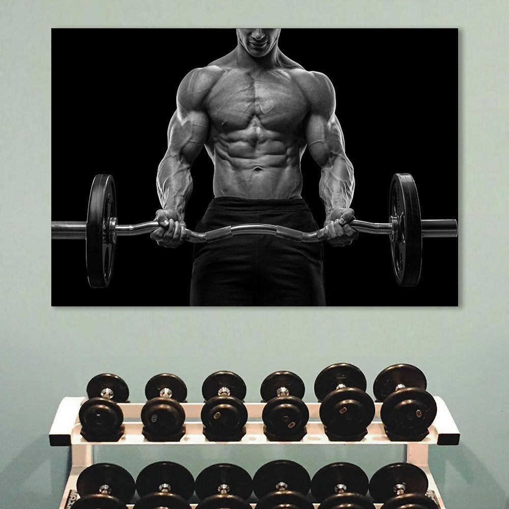 Muscle Fitness Workout Canvas Art