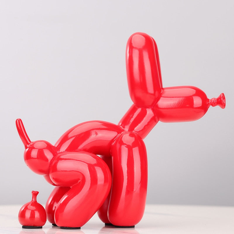 Poop Balloon Dog Statue