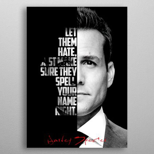 Harvey Specter Motivation Canvas Art