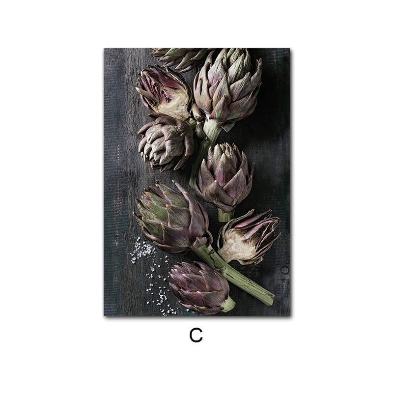 Artichoke Pomegranate Canvas Art