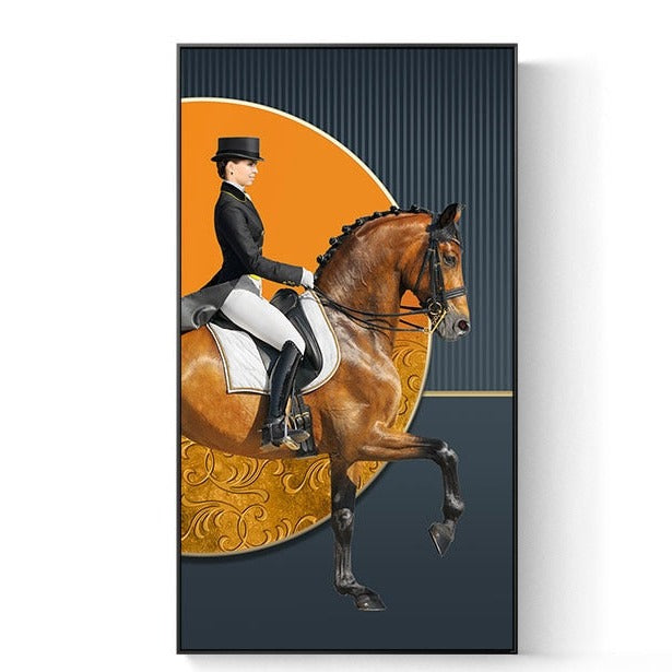 Knight Horse Canvas Art