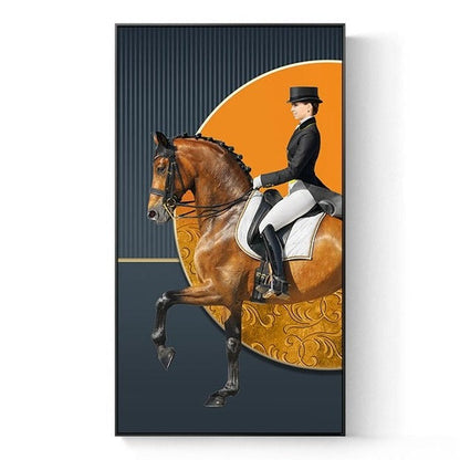 Knight Horse Canvas Art