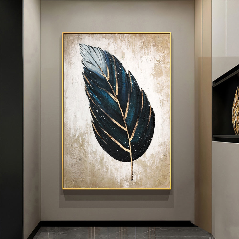 Vintage Feather Canvas Art