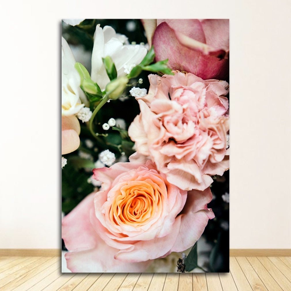 Elegant Peony Flower Canvas Art